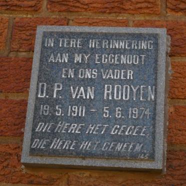 ROOYEN D.P., van 1911-1974