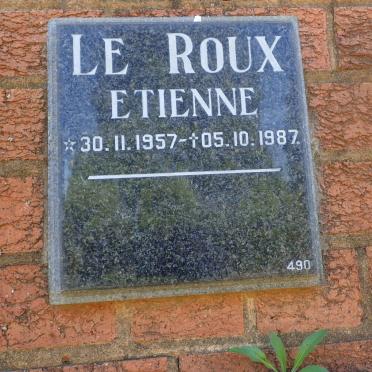 ROUX Etienne, le 1957-1987