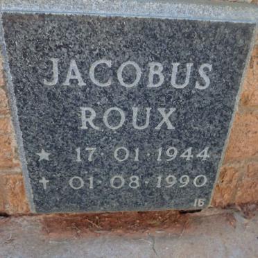 ROUX Jacobus 1944-1990