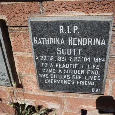SCOTT Kathrina Hendrina 1921-1994