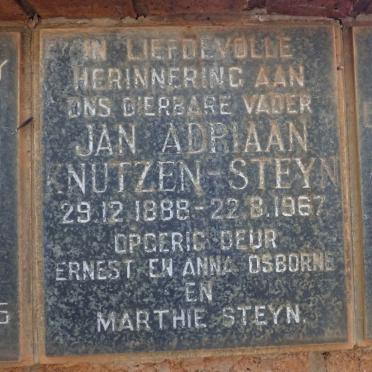 STEYN Jan Adriaan Knutzen 1888-1967