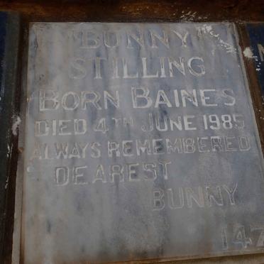 STILLING Bunny nee BAINES -1985
