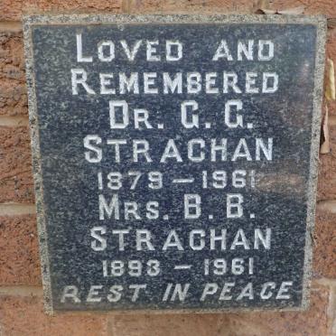 STRACHAN G.G. 1879-1961 &amp; B.B. 1893-1961