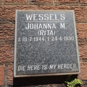 WESSELS Johanna M. 1944-1990