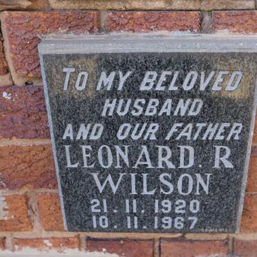 WILSON Leonard R. 1920-1967