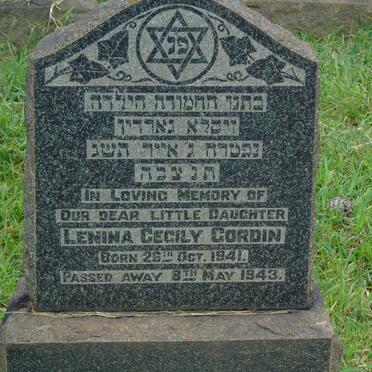 GORDIN Lenina Cecily 1941-1943