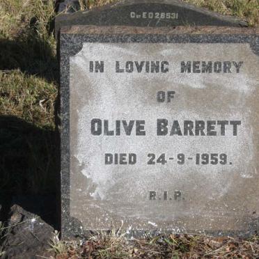 BARRETT Olive -1959