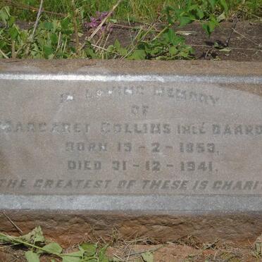 COLLINS Margaret nee DARROW 1853-1941
