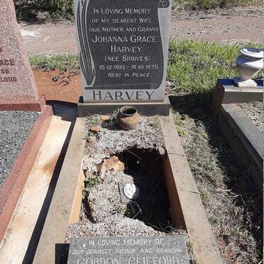 HARVEY Gordon Clifford 1902-1984 &amp; Johanna Grace SHRIVES 1910-1975