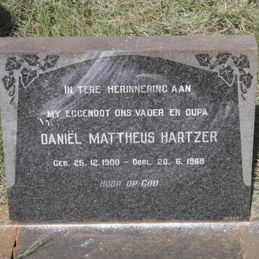 HARTZER Daniel Mattheus 1900-1968