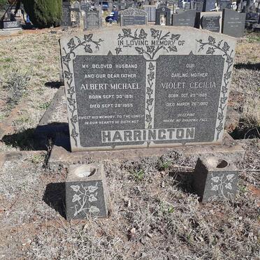 HARRINGTON Albert Michael 1891-1955 &amp; Violet Cecilia 1889-1960