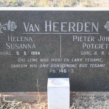 HEERDEN Pieter Johannes Potgieter -1976 &amp; Helena Susanna -1994