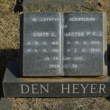 HEYER Simon C., den 1897-1961 &amp; Martha P.C.J. 1903-1990