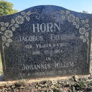 HORN Johannes Willem 1894-1979 &amp; Jacobus Frederik VILJOEN 1887-1964