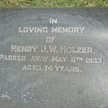 HOLZER Henry J.W. -1933