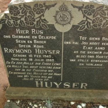 HUYSER Raymond 1940-1960