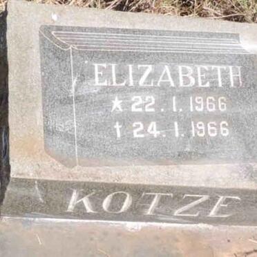 KOTZE Elizabeth 1966-1966
