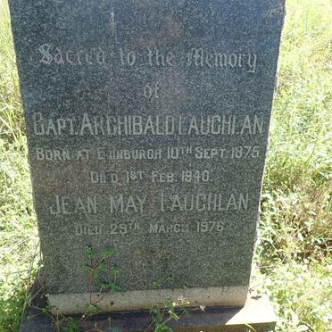 LAUGHLAN Archibald 1875-1940 :: LAUGHLAN Jean May -1976