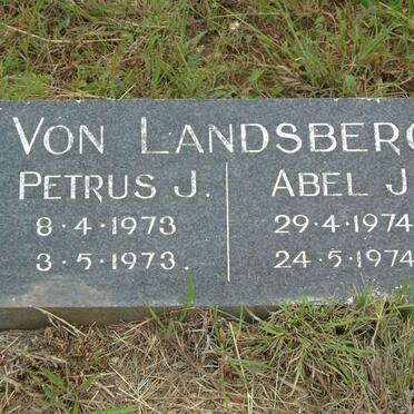 LANDSBERG Petrus J., von 1973-1973 :: VON LANDSBERG Abel J. 1974-1974