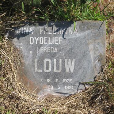 LOUW Anna Fredricka Dydelief 1939-1991