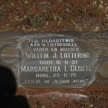 LOTTERING Willem J. -1937 :: CLOETE Margaretha I. -1975