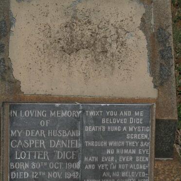 LOTTER Casper Daniel 1908-1942
