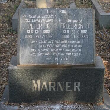 MARNER Peter C. 1908-1962 :: MARNER Frederick T. 1912-1954