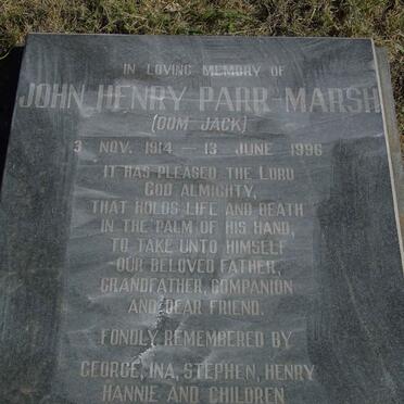 MARSH John Henry, PARR- 1914-1996