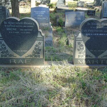 MARTIN Eva Pretoria nee MAXTED 1878-1963 :: RAE Irene nee MAXSTED 1880-1962