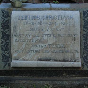 MERWE Christiaan Rudolph, van der 1891-1980 & Sarah Susanna PRETORIUS 1892-1981 :: VAN DER MERWE Tertius Christiaan 1931-1946 _3