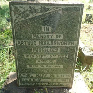 MIRRILEES Arthur Houldsworth -1922 &amp; Ethel Mary 1882-1963