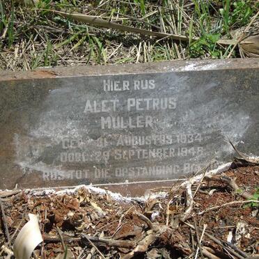 MULLER Alet Petrus 1934-1948