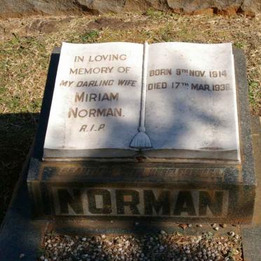 NORMAN Miriam 1914-193?