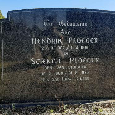 PLOEGER Hendrik 1887-1961 &amp; Stientje VAN BRUGGEN 1888-1975