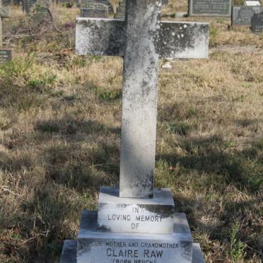 RAW Claire nee HEUGH 1878-1954