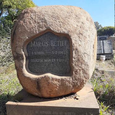 RETIEF Marais 1888-1963