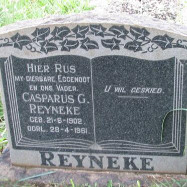 REYNEKE Casparus G. 1902-1961