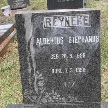 REYNEKE Albertus Stephanus 1929-1958