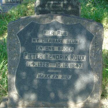 ROUX Pieter Hendrik 1929-1947