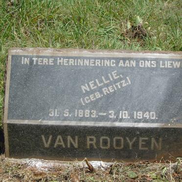 ROOYEN Nellie, van nee REITZ 1883-1940