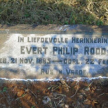 ROOD Evert Philip 1885-19??