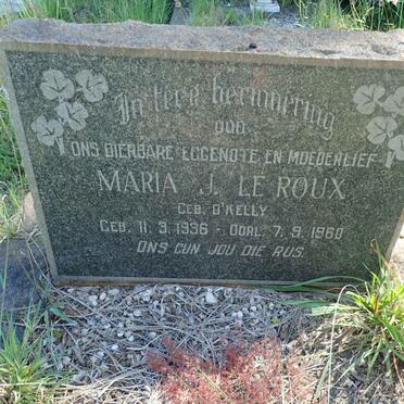 ROUX Maria J.,le nee O KELLY 1936-1960