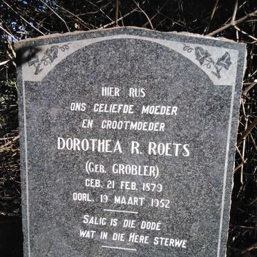 ROETS Dorothea Regina nee GROBLER 1879-1952