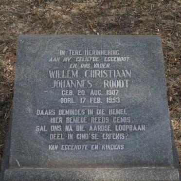ROODT Willem Christiaan Johannes 1907-1953