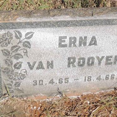 ROOYEN Erna, van 1965-1966