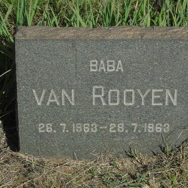ROOYEN, van 1963-1963