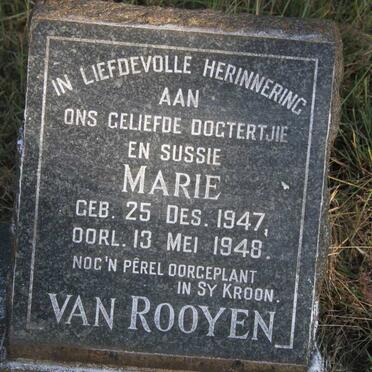 ROOYEN Marie, van 1947-1948