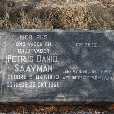 SAAYMAN Petrus Daniel 1873-1956
