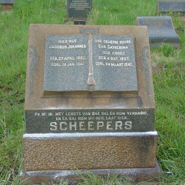 SCHEEPERS Jacobus Johannes 1860-1941 &amp; Eva Catherina KROG 1857-1942