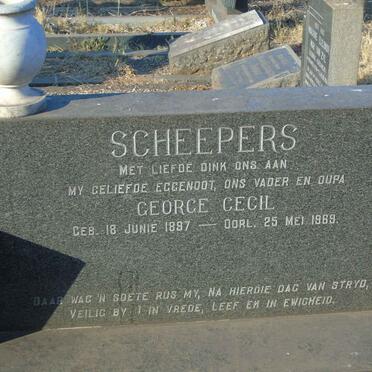 SCHEEPERS George Cecil 1897-1969